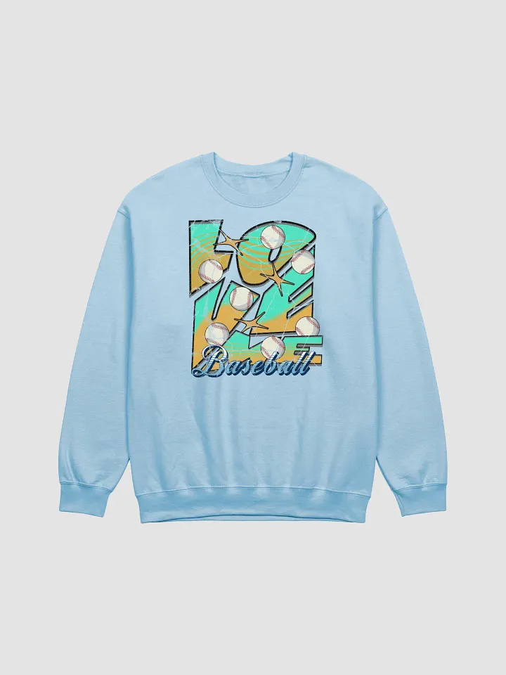 Love Me Baseball Sports Crewneck Sweatshirt product image (1)