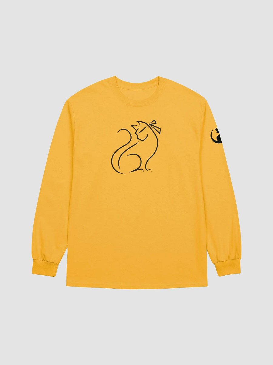 Ninja cat long sleeve (black logos) product image (1)