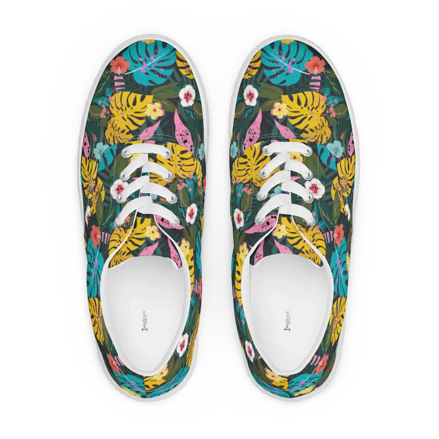 Forest Flora Lace-Up Canvas Shoes product image (5)