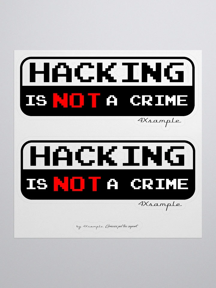 Hacking is not a crime - Adhesius product image (1)