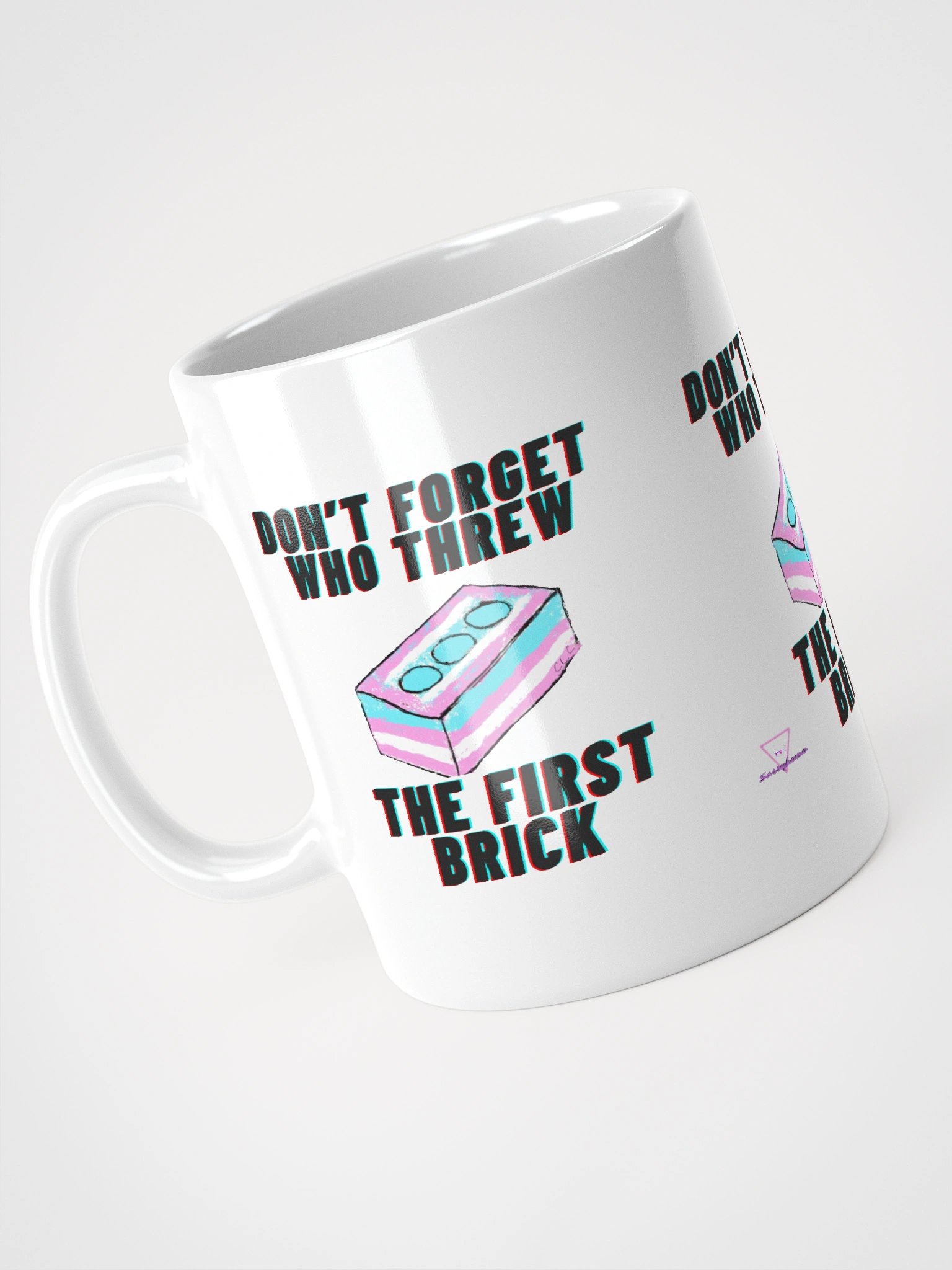 Don't Forget Who Threw The First Brick Mug-White product image (12)
