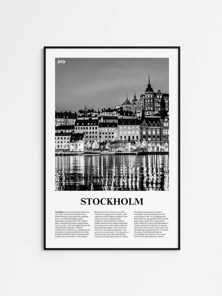 Stockholm 04 Newspaper Poster product image (1)