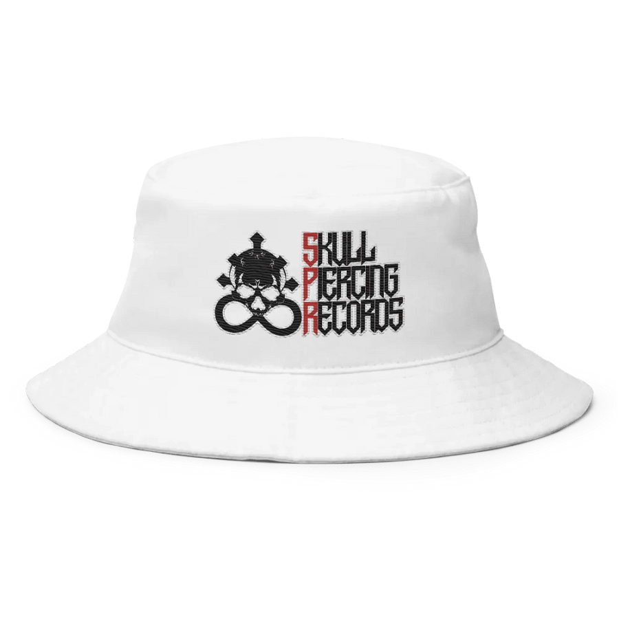 Skull Piercing Records Bucket Hat (Black Logo) product image (1)