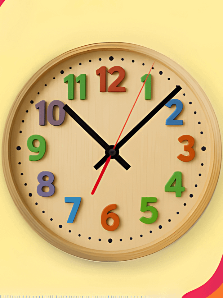 School Time Wall Clock PNG – Educational Chalkboard Design for Kids – Perfect for Sublimation – High-Quality 300 DPI Instant Digital Download product image (1)