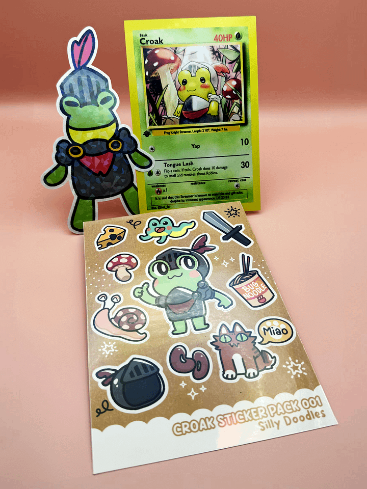 LIMITED BUNDLE #1: Croakin' Doodles & Metal Card product image (1)