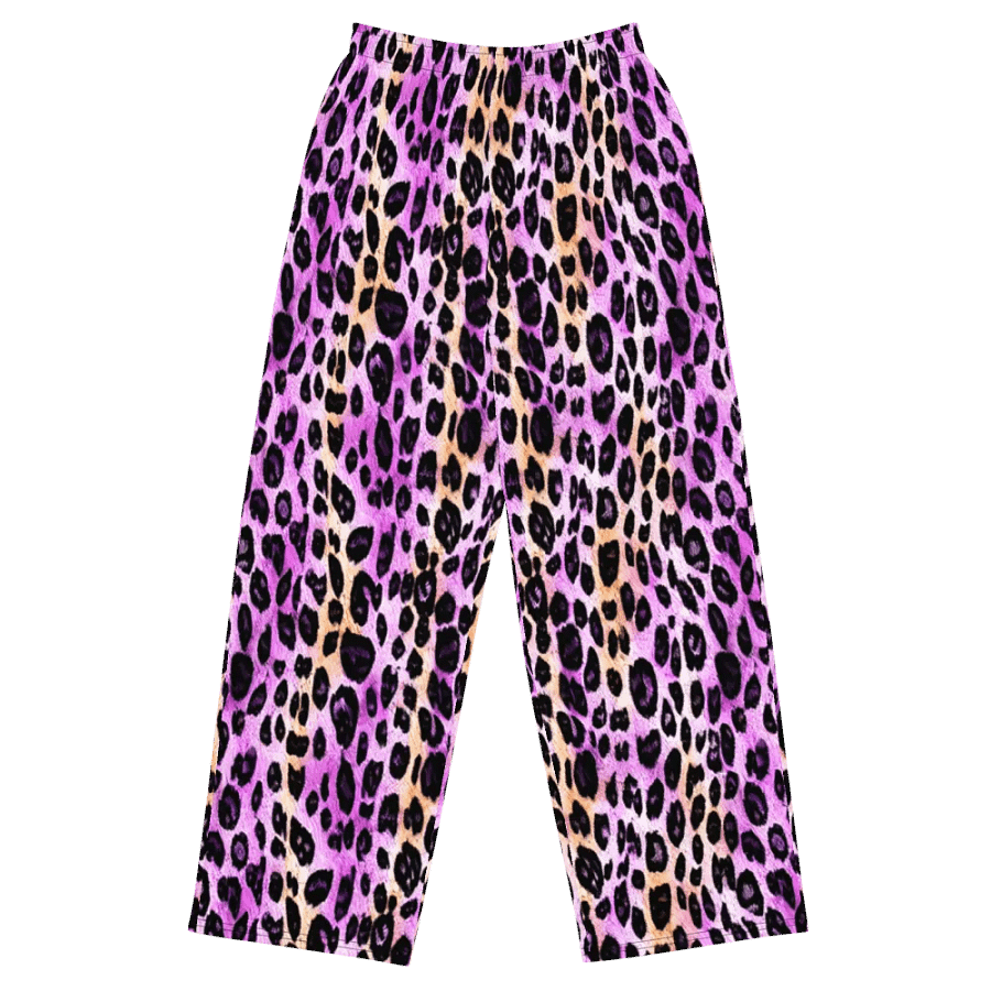 Purple Beige Leopard Pants product image (1)