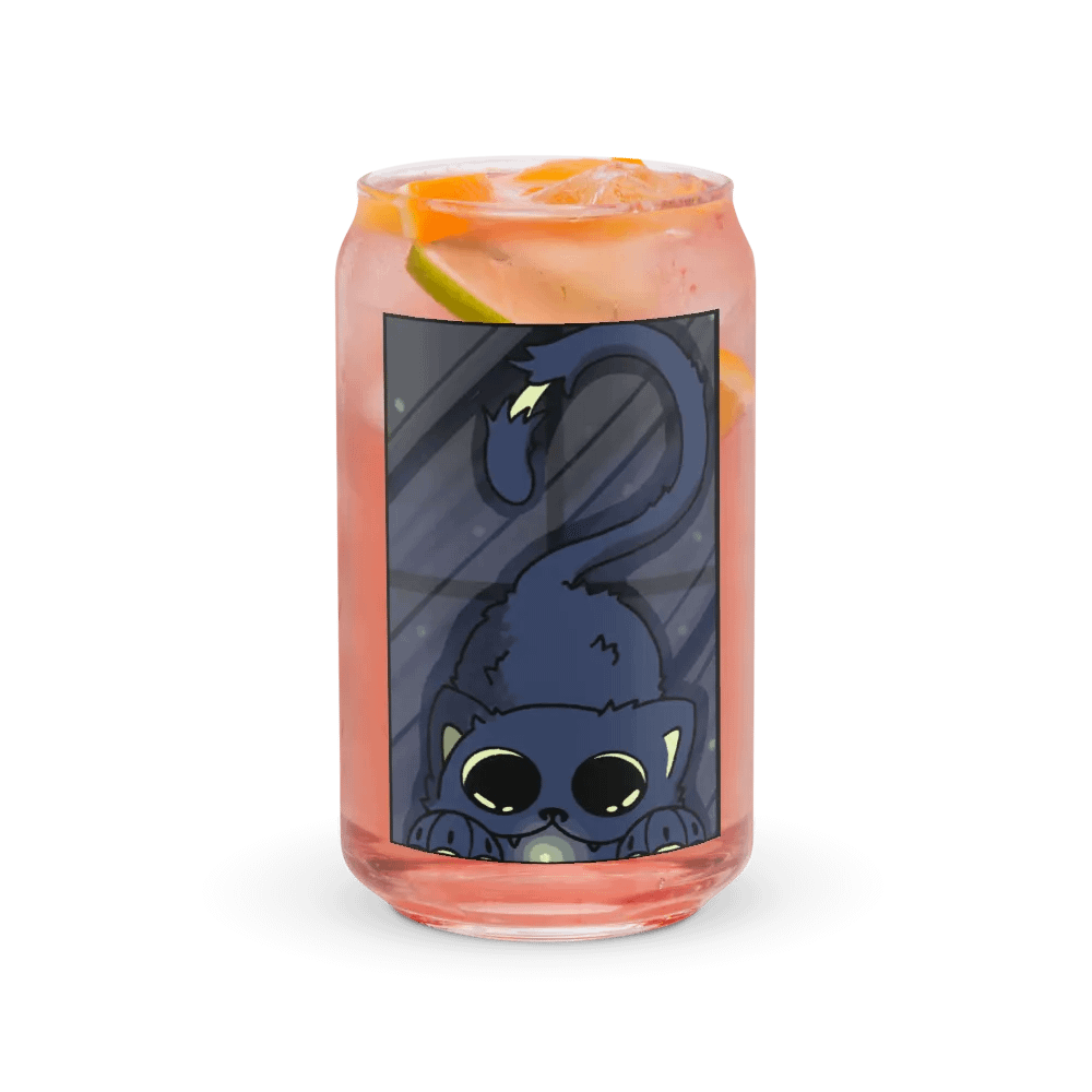 Whimsical Cat-Inspired Can-Shaped Glass product image (37)