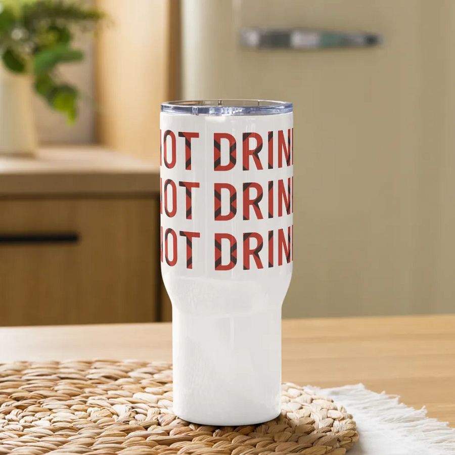 Warning Grid Travel Mug product image (9)