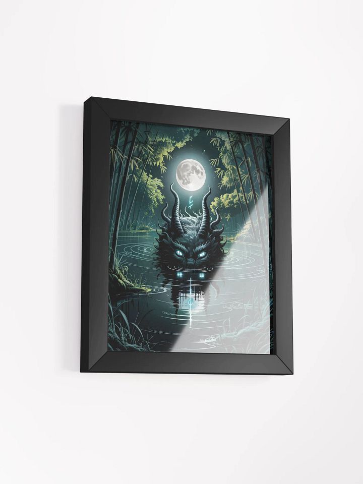 Lunar Dragon Framed Print | Fantasy Creature Wall Art product image (2)