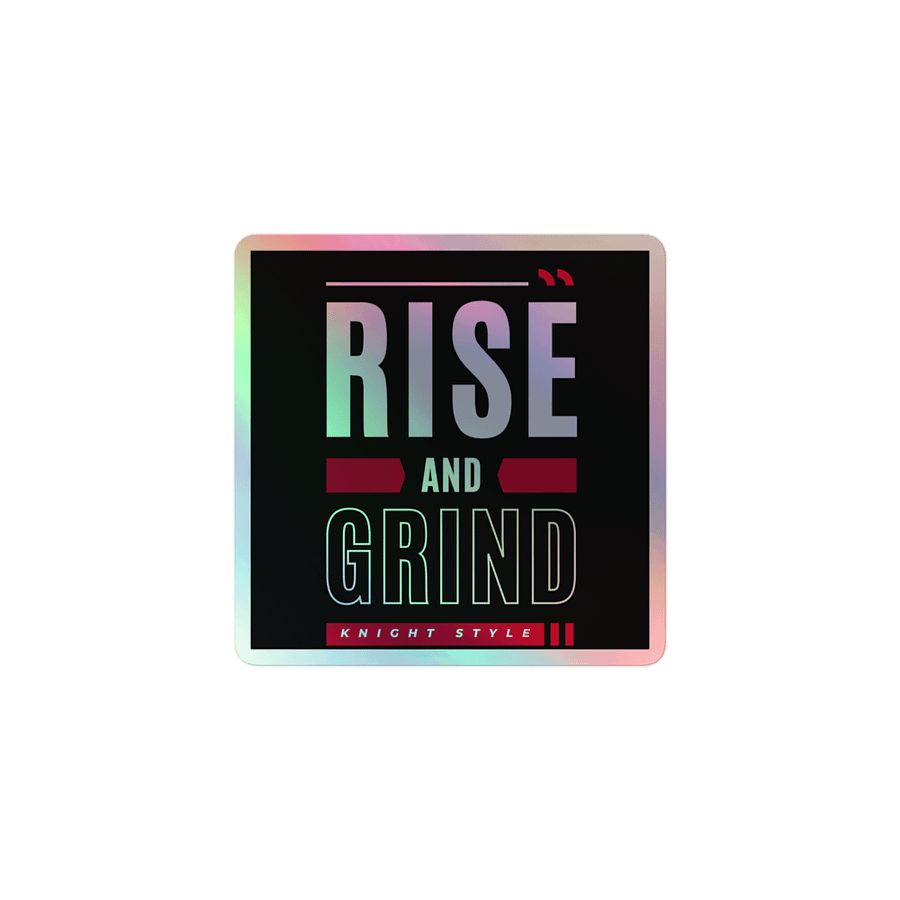 Rise and Grind Holographic Sticker Sheet product image (1)