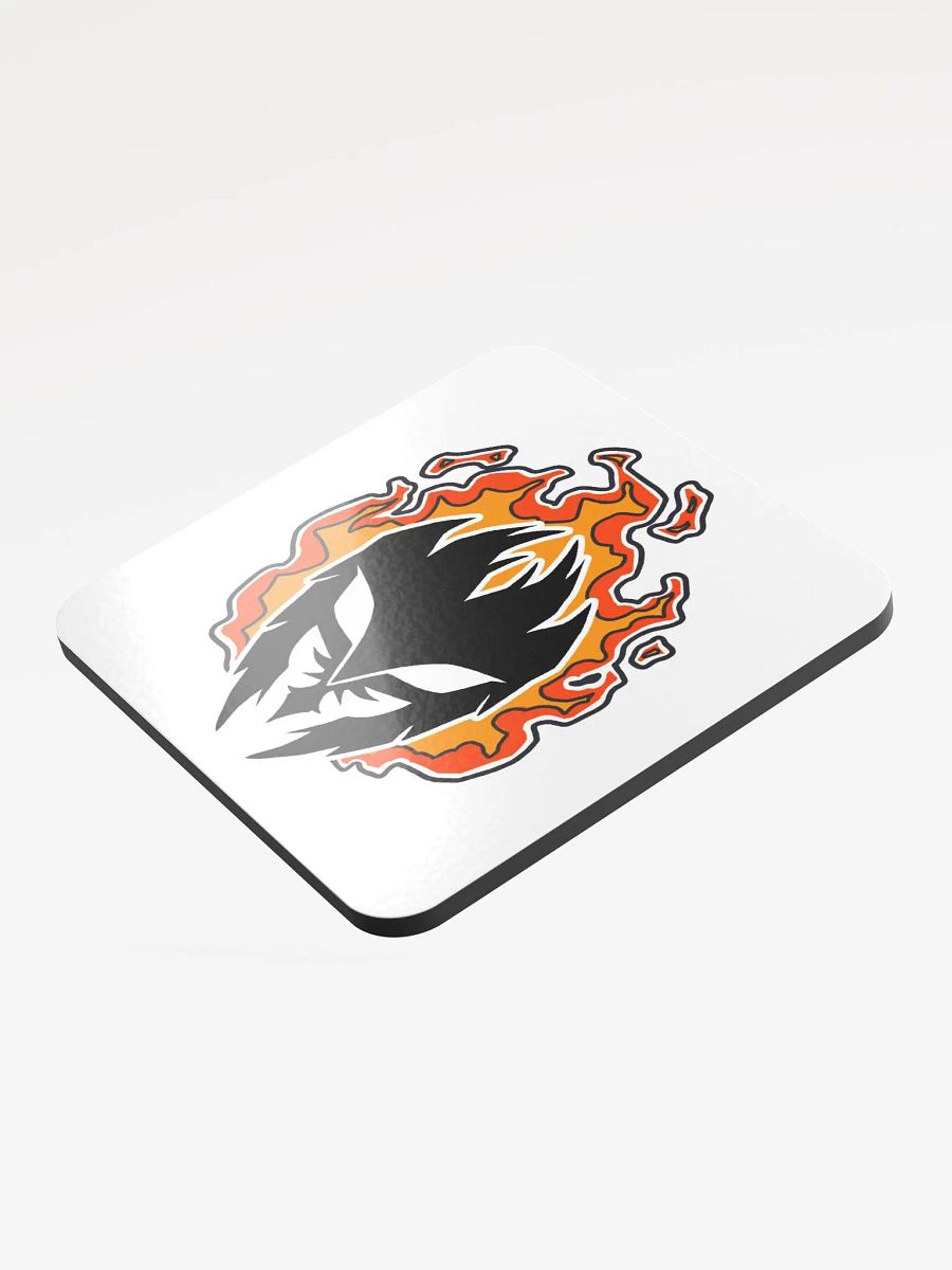 Mask Icon v2 (Black) Coaster (White) product image (3)