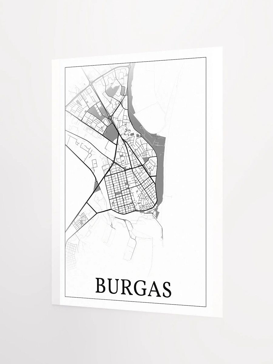 Burgas, Bulgaria, city map print product image (6)