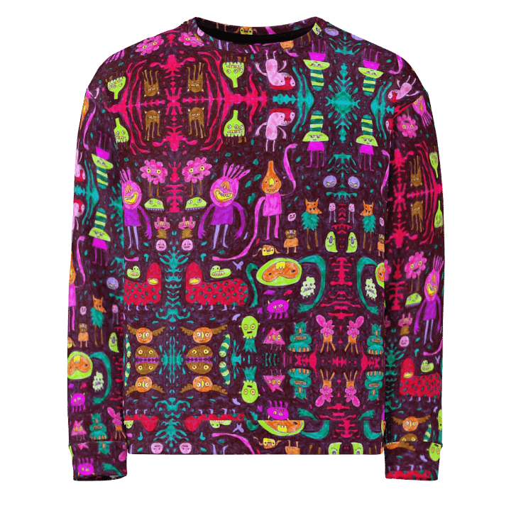 Abstract Darker Doodle Creatures Unisex Sweatshirt product image (1)