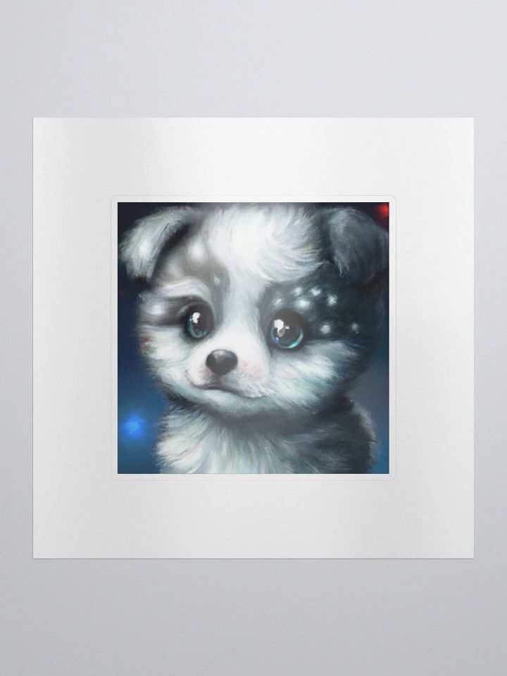 Cute Galactic Puppy Delta Sticker product image (1)