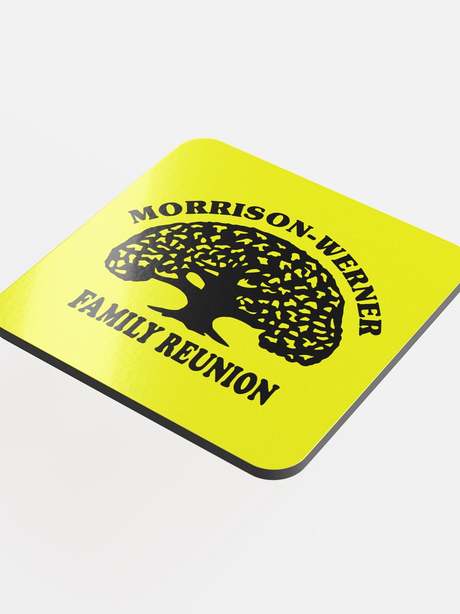 "Morrison-Werner Tree" Drink Coaster (Yellow) product image (1)