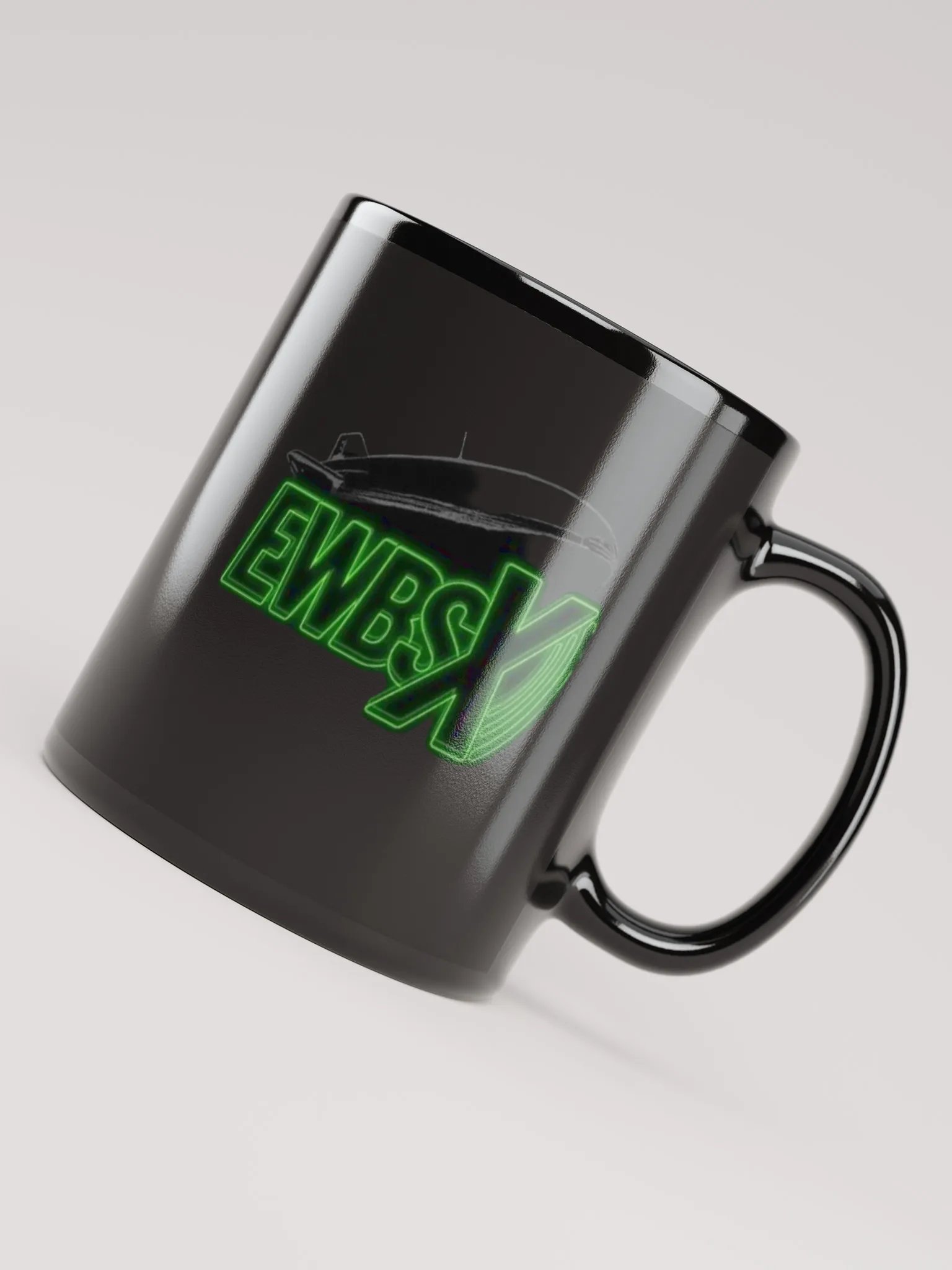 Glossy Black Logo Mug product image (7)