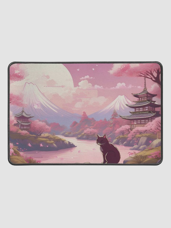 Whiskered Blossoms Large Mouse Pad (12 x 18) product image (2)