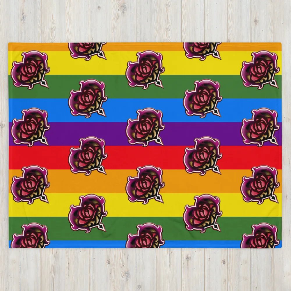 Zagarose Rainbow Throw Blanket product image (4)