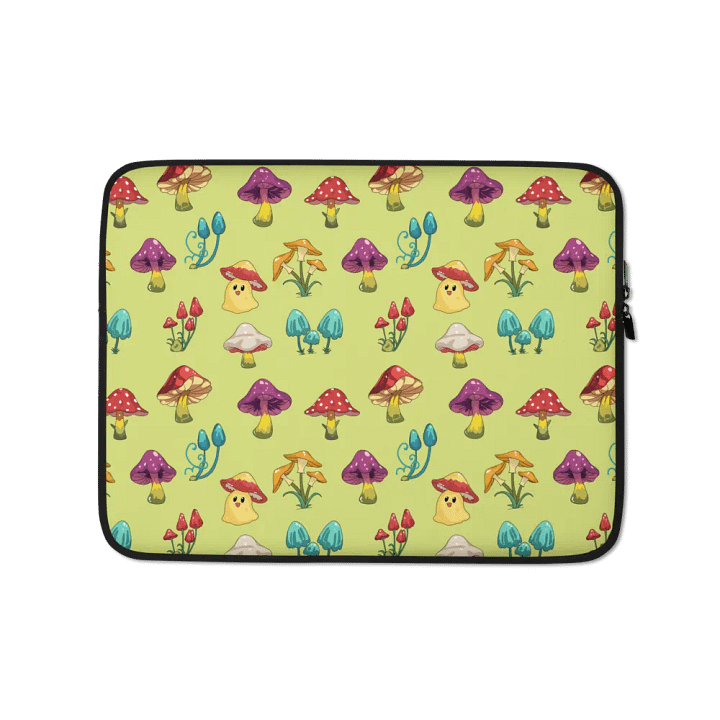 Whimsical Mushroom Laptop Sleeve product image (1)