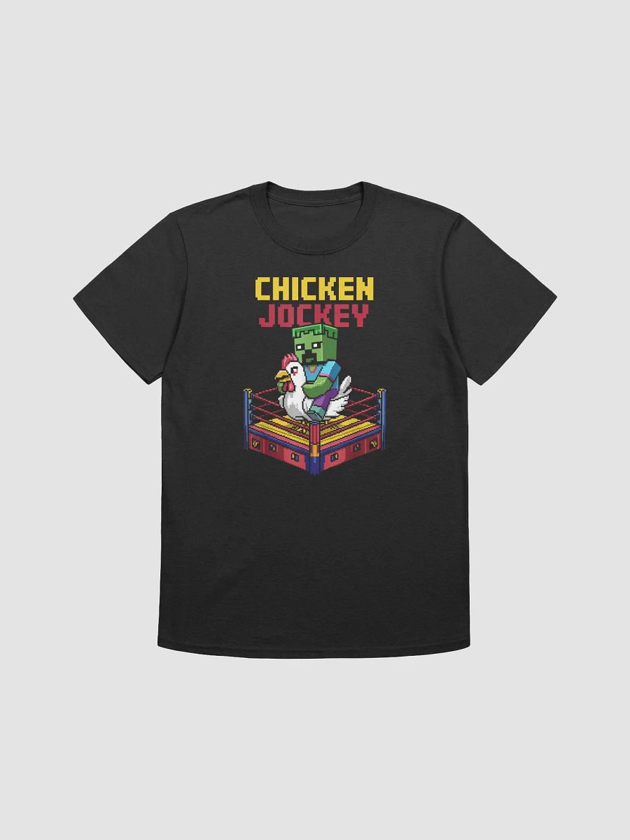 Chicken Jockey Pixel Zombie Wrestling Gamer Style Funny product image (2)