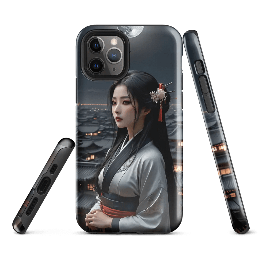 Moonlit Elegance iPhone Tough Case - Traditional Beauty Design product image (2)