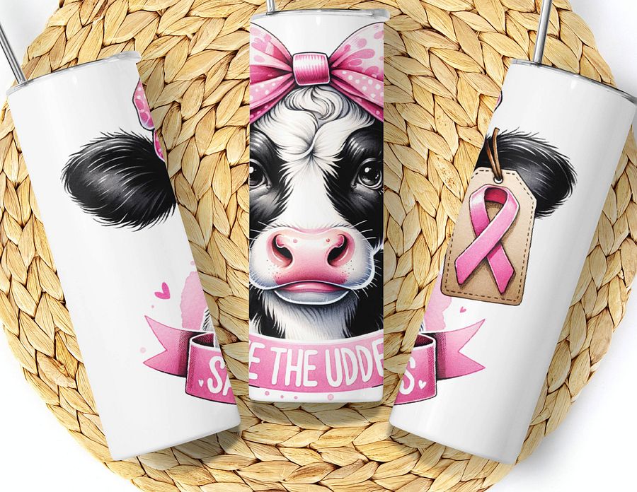 20 oz Save the Udders Skinny Tumbler product image (4)
