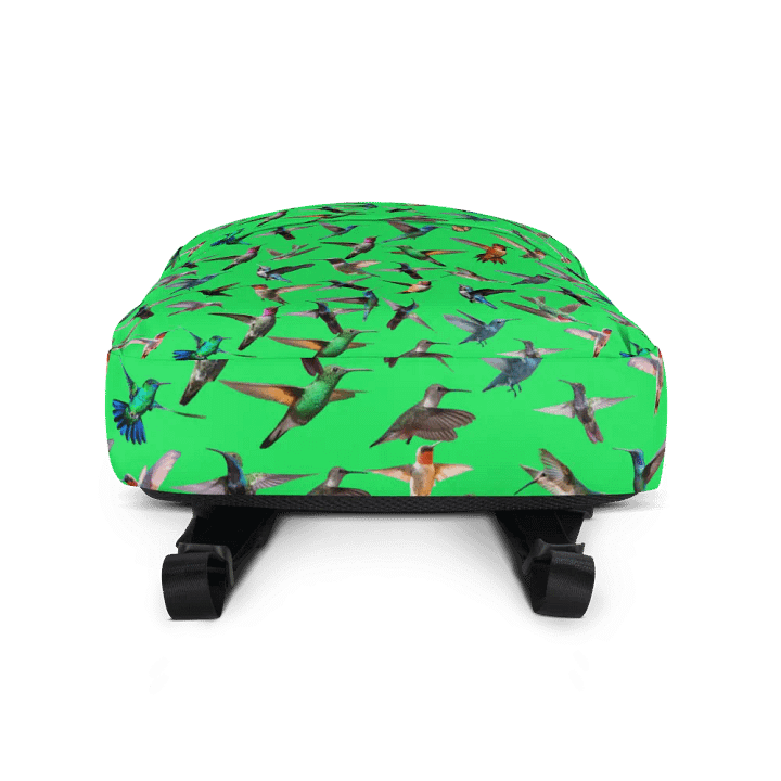vibrant green hummingbird Backpack for the young at heart product image (2)