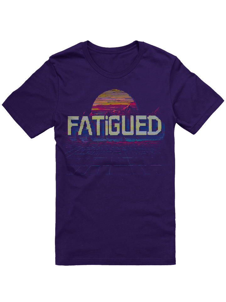 Fatigued 80's Sunset Logo Heather Unisex product image (1)
