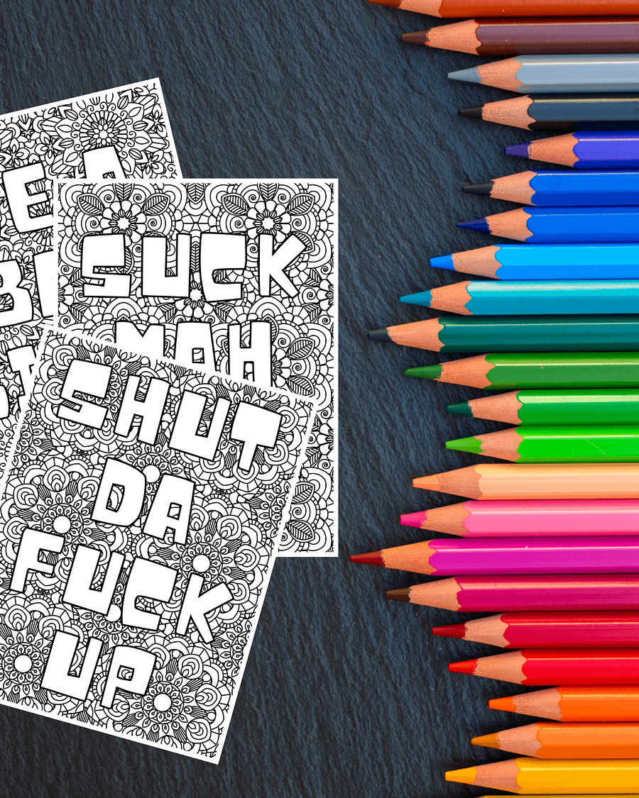 Swear Word and Phrases Coloring Pages product image (3)
