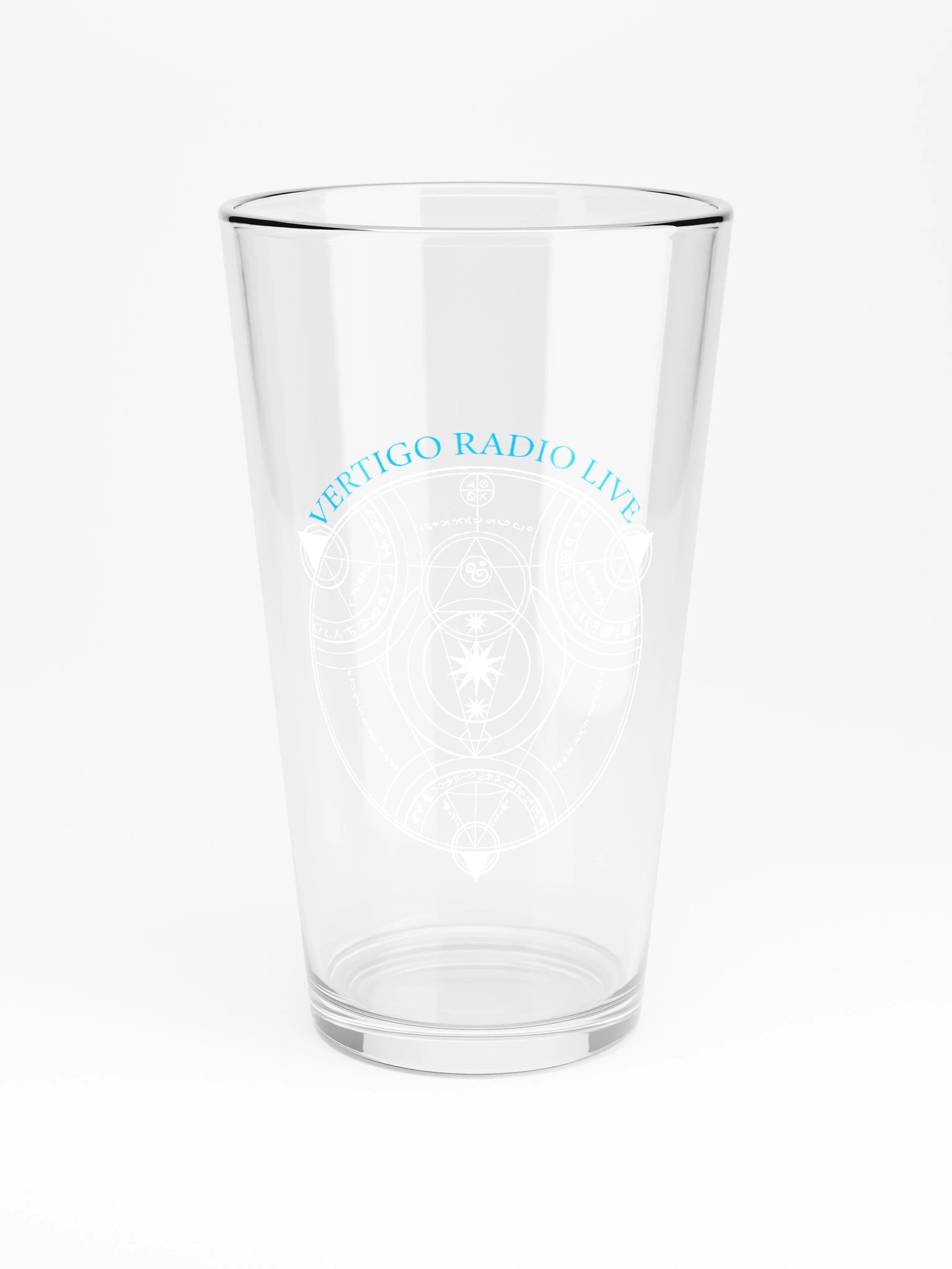 Vertigo Radio Live Pint Glass: Blue Vector Edition product image (3)