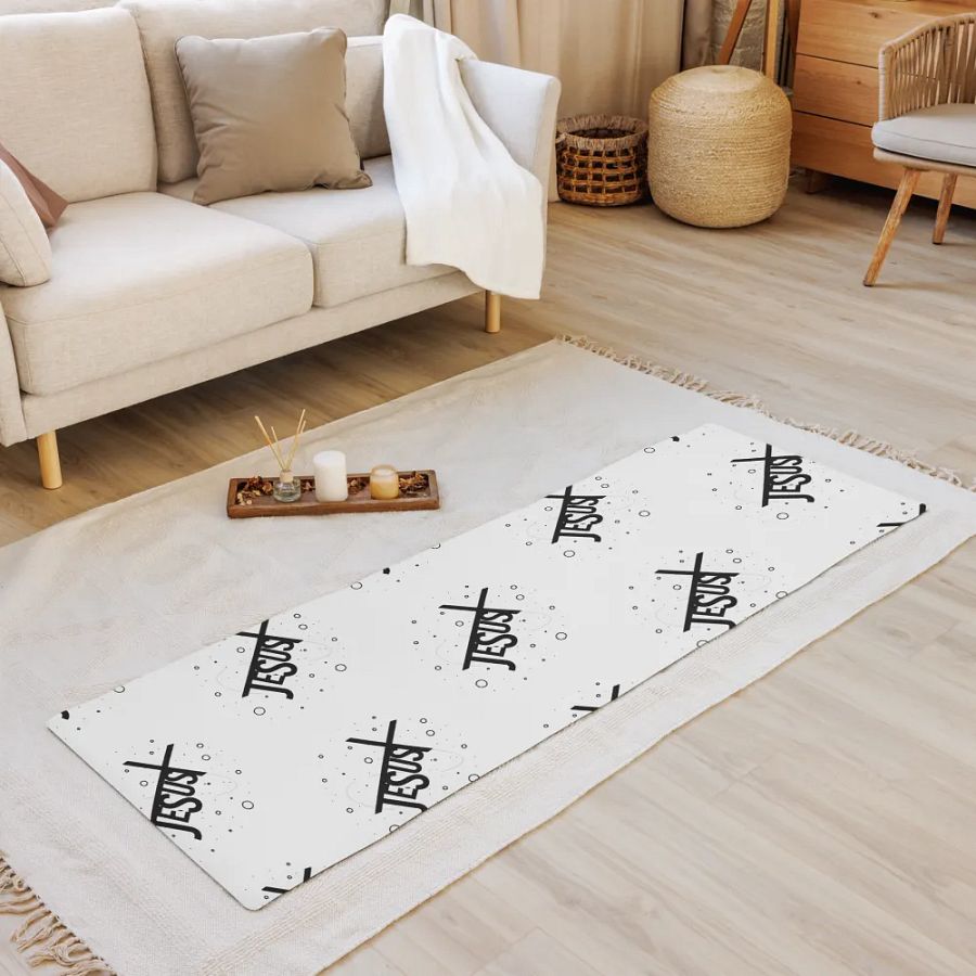 Black Jesus Printed Yoga Mat product image (8)
