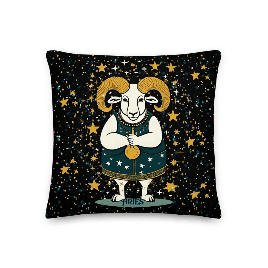 Aries 2025, Adorable Ram, Pillow product image (1)