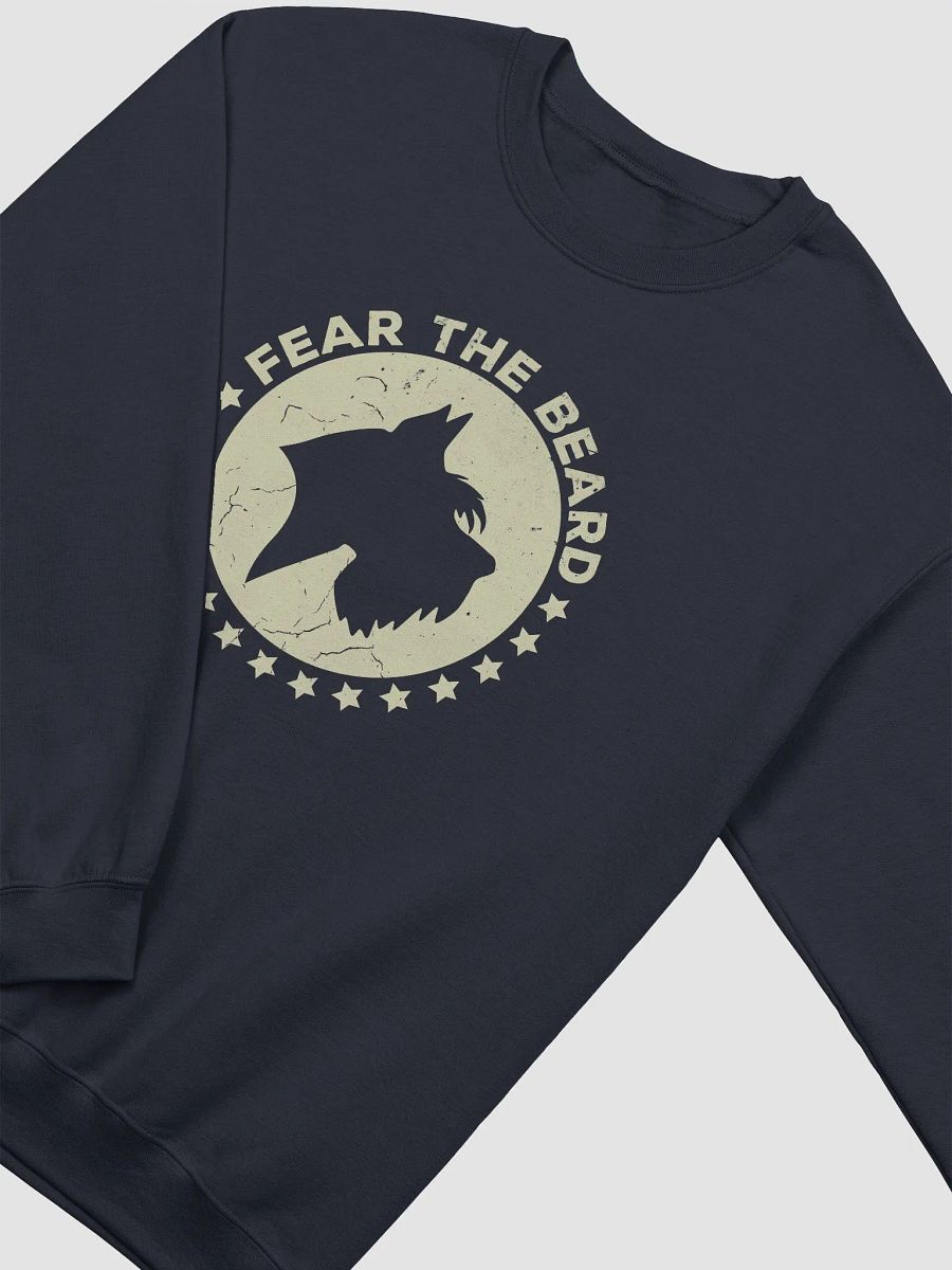 Fear the Beard (White) Sweatshirt | Retro-Style Shirt for Schnauzer Dog Owners product image (15)