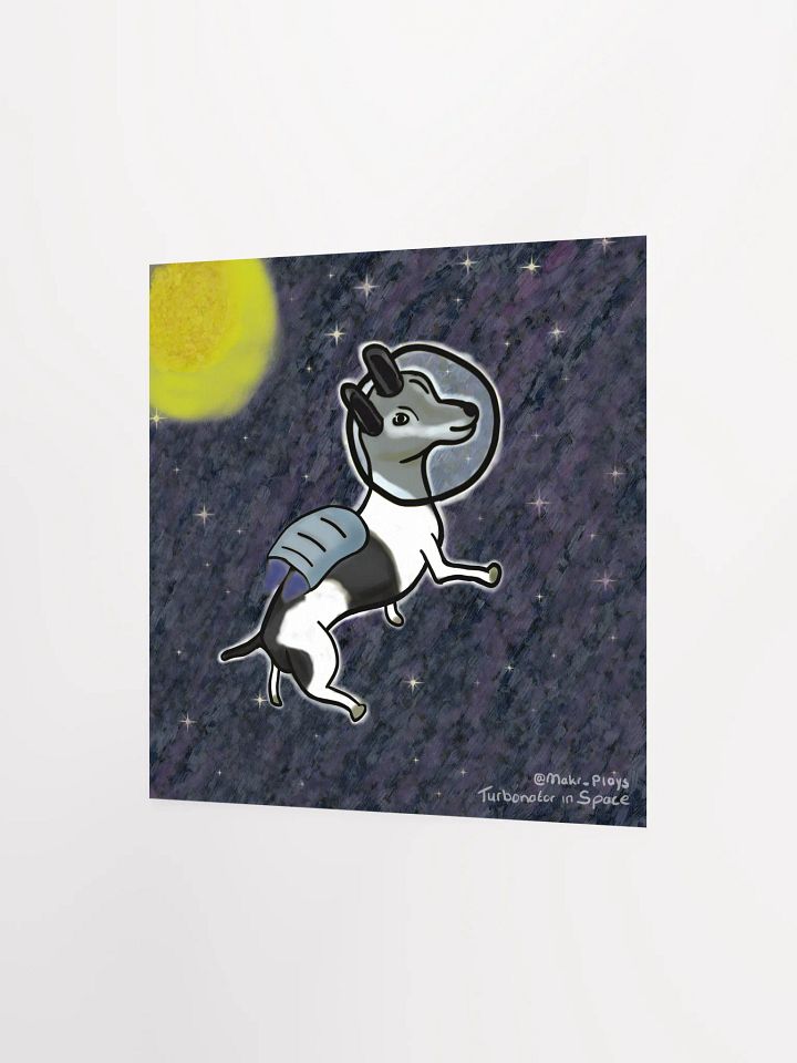 Turbonator in Space 10x10" print product image (2)