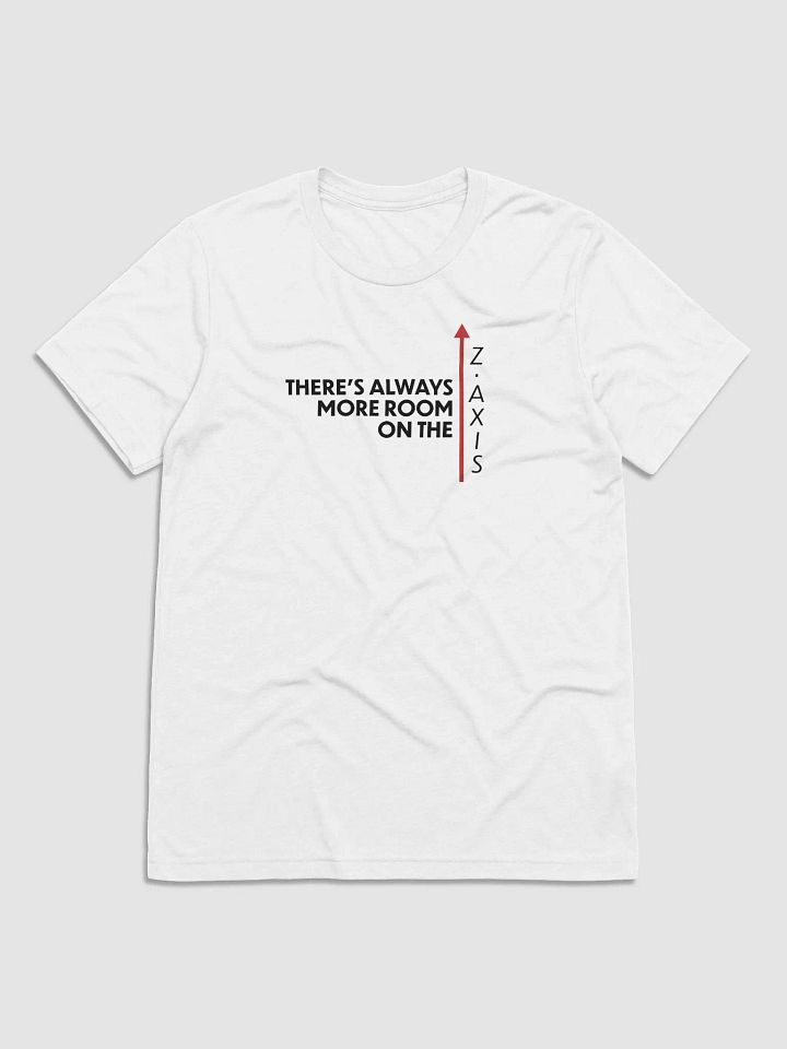 More room on the Z Axis (White) (Tri-blend Tee) product image (1)