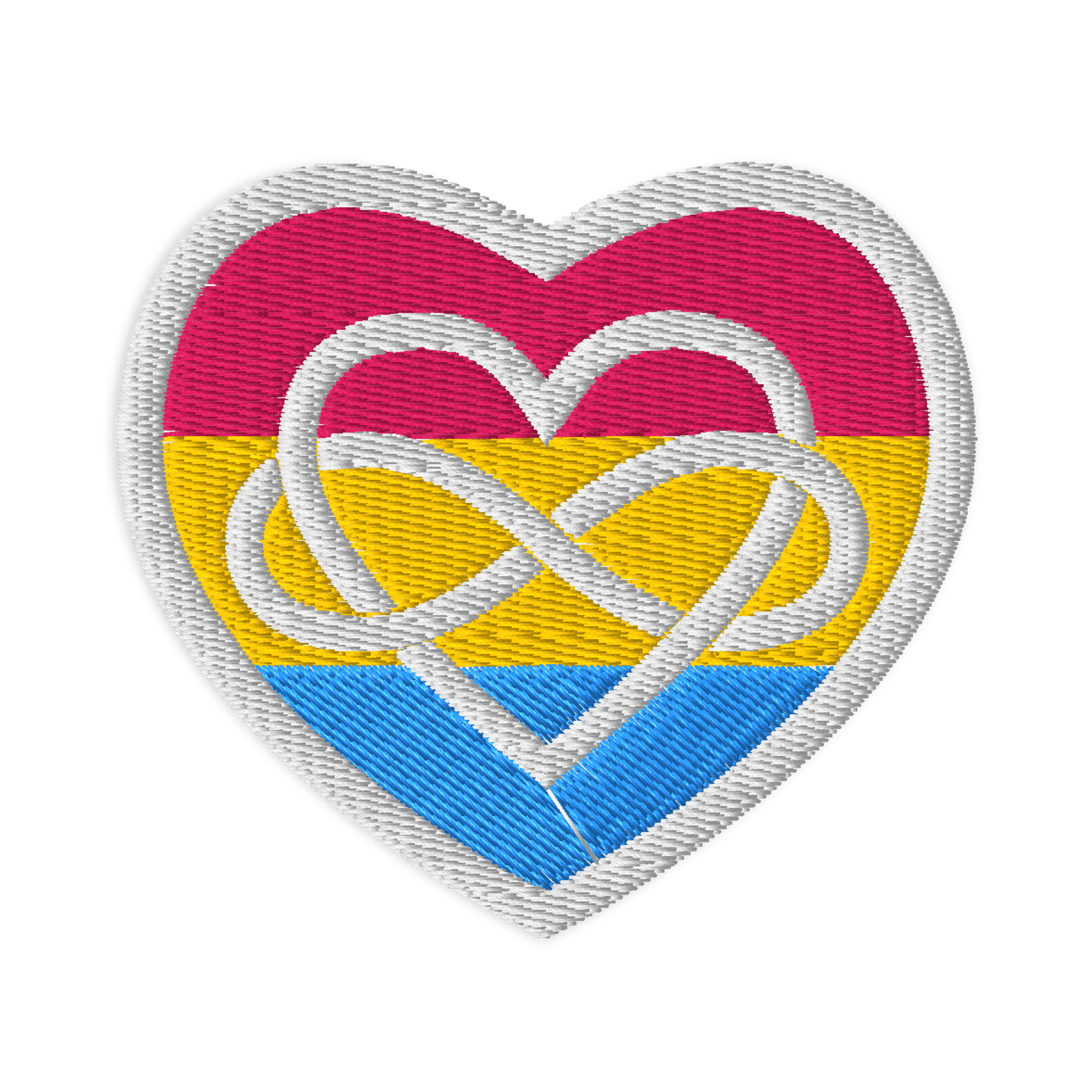 Pansexual Poly Infinity Heart Patch - Heart product image (1)