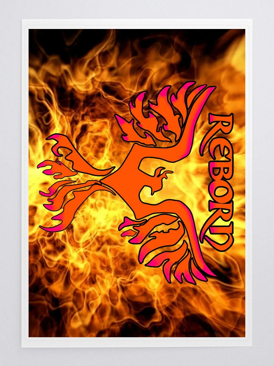 Fire Reborn Phoenix Kiss Cut Sticker Sheet product image (3)