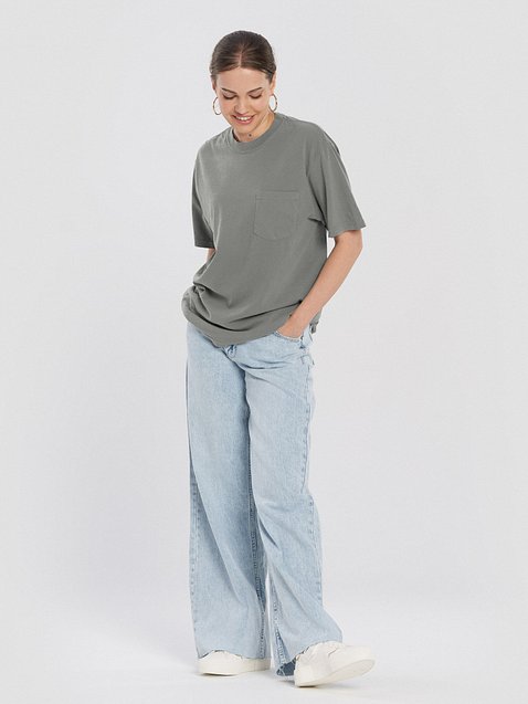 Photo showing Unisex Garment-Dyed Pocket T-Shirt