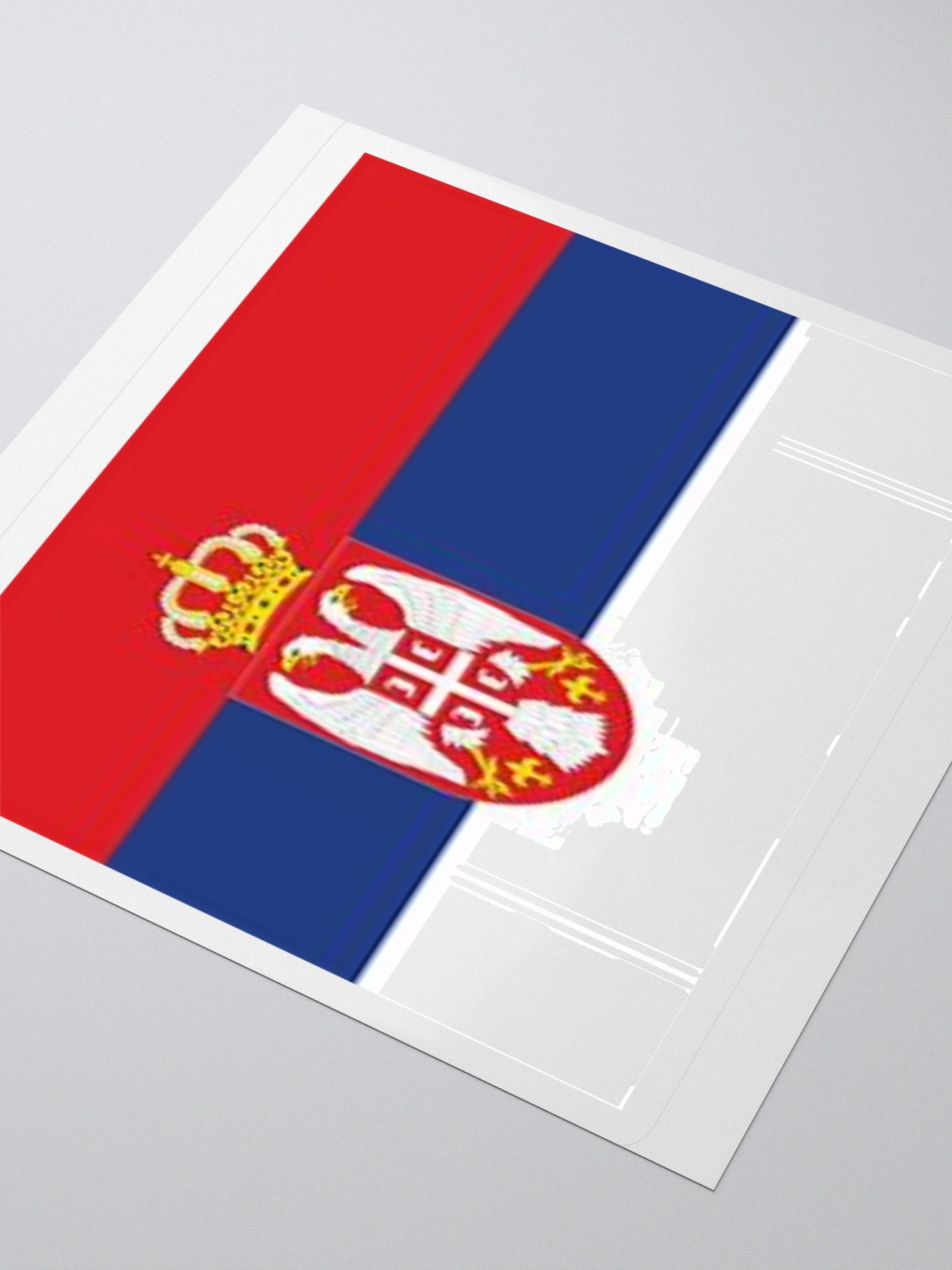 Serbia Flag Sticker - Durable Vinyl for Indoor Use - Multiple Sizes Available product image (9)