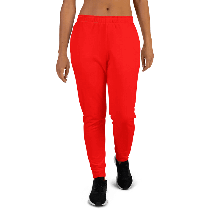 Plain Color Red Joggers product image (1)
