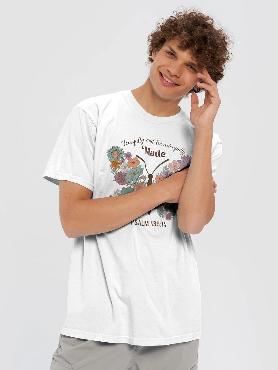 Fearfully & Wonderfully Made - Psalm 139:14 Unisex Heavyweight T-Shirt product image (5)