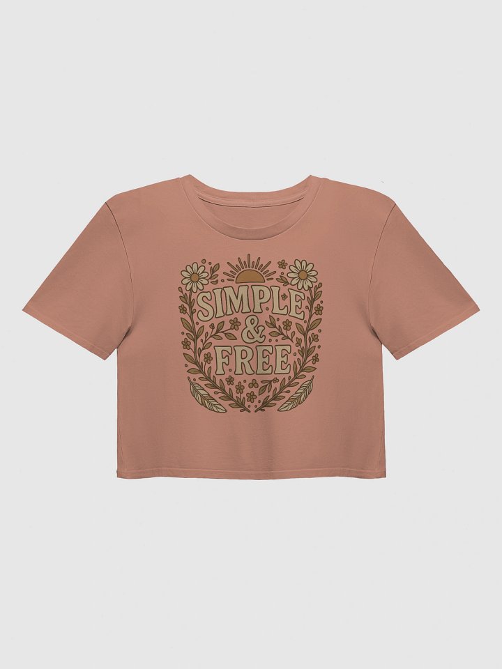 Vintage Simple & Free Floral Crop Top product image (6)