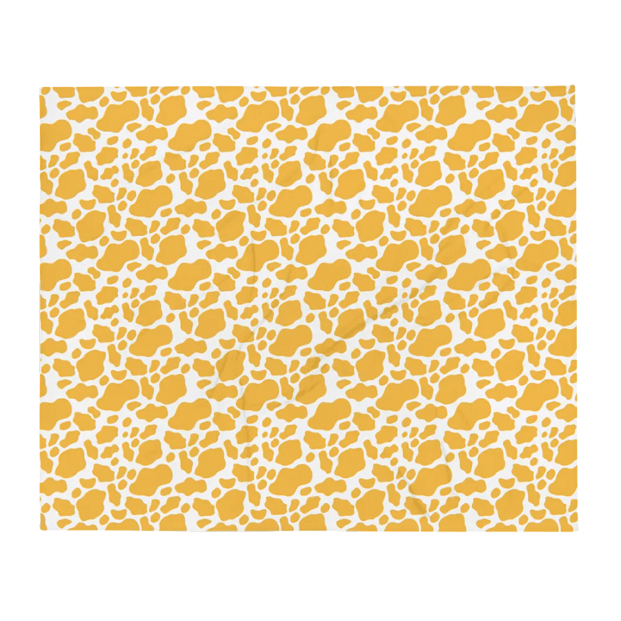 Cow Skin Blanket - Yellow & White product image (8)