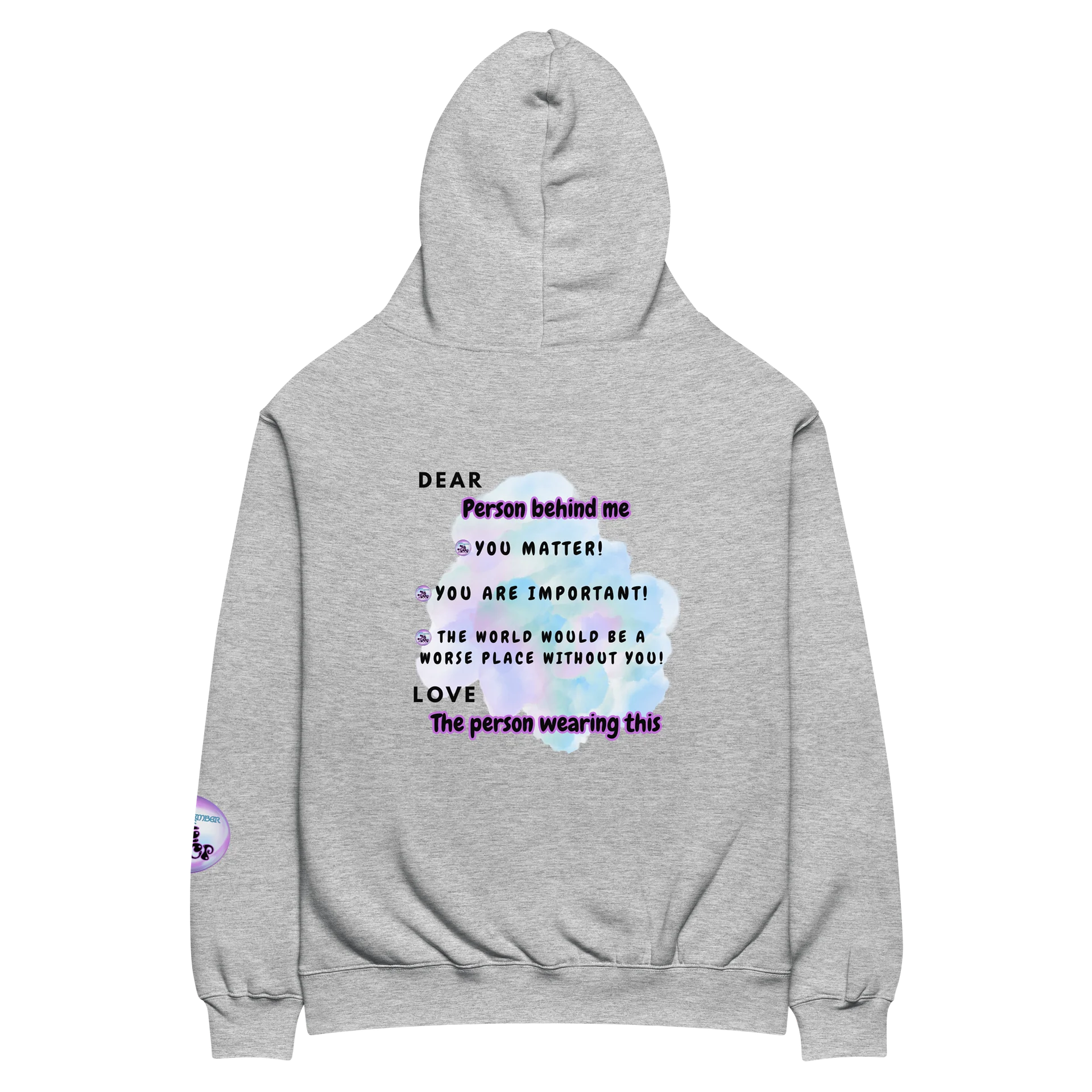 Mental Health Oversized Hoody w/ back message product image (5)