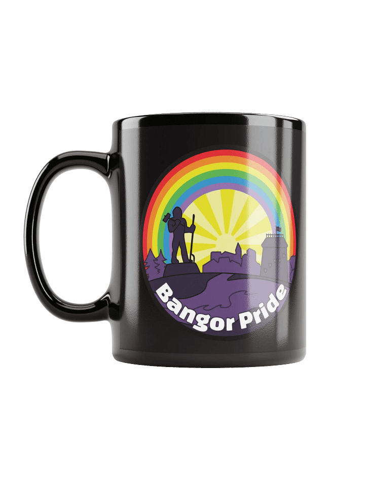 Bangor Pride Glossy Black Ceramic Mug product image (2)