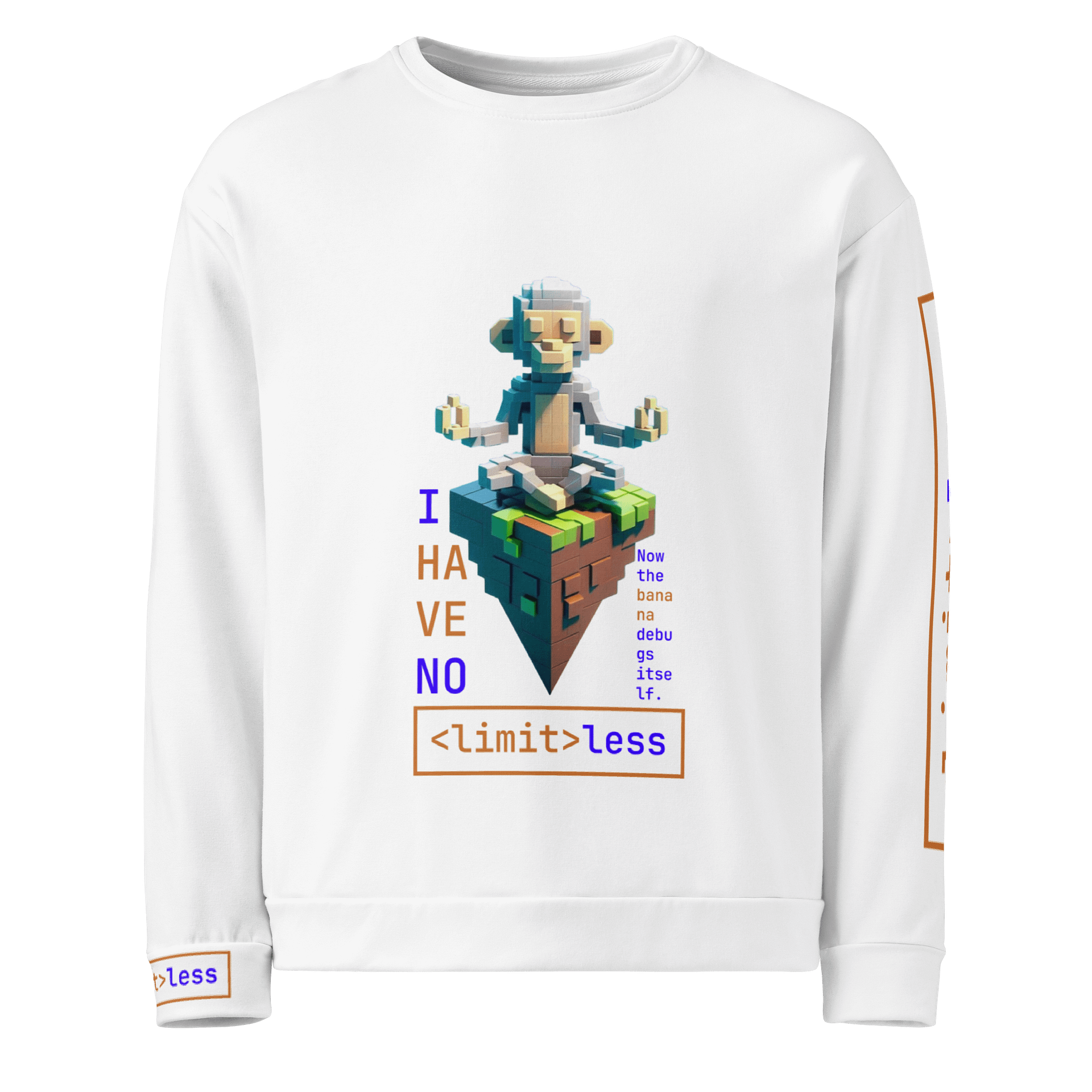 Limitless Code Monkey Sweatshirt | Heavyweight Unisex Fit – Geekwear for Wild Programmers product image (1)