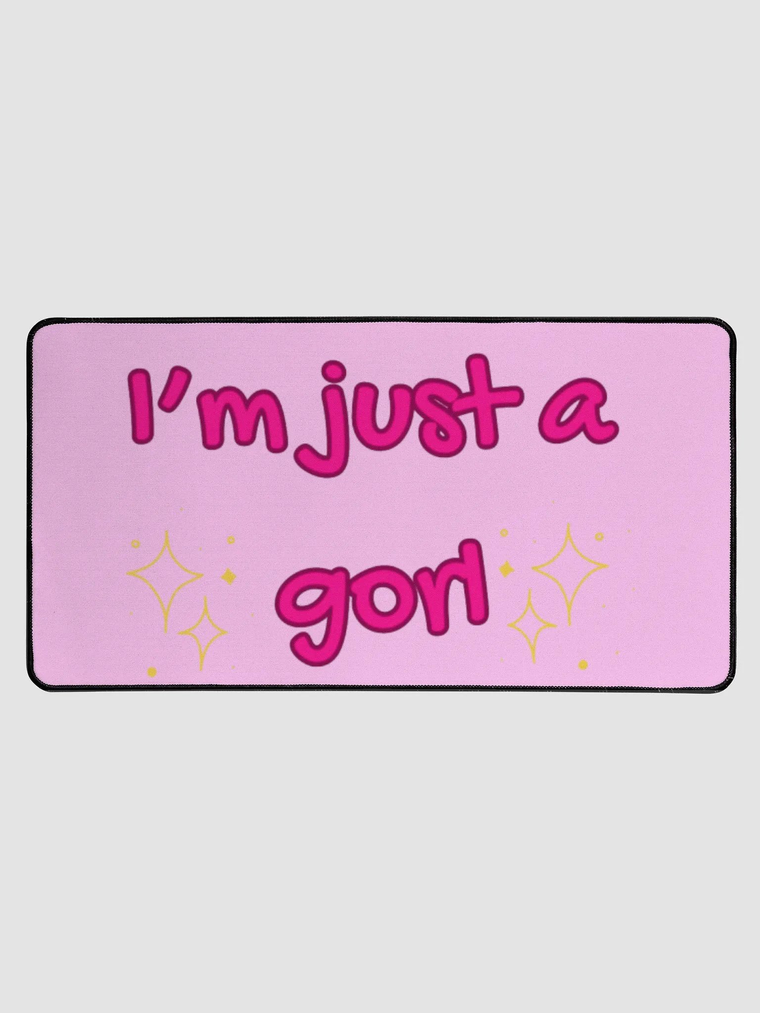 Just a gorl mousepad product image (1)