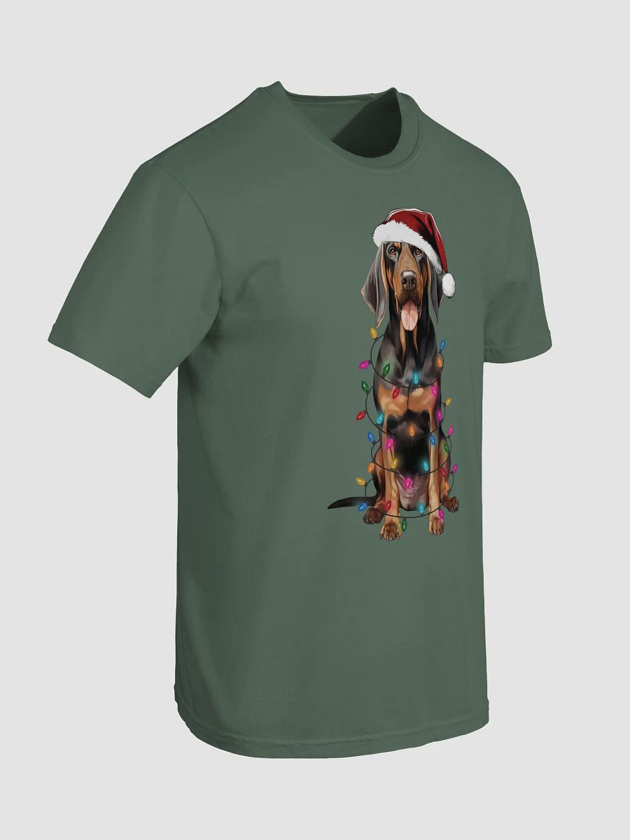Funny Black and Tan Coonhound Christmas T-Shirt for Coonhound Paw-rents product image (31)