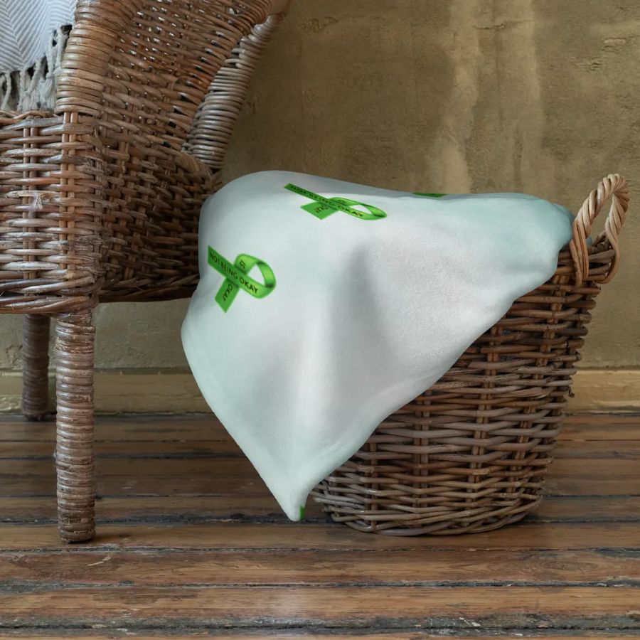 Green Ribbon Awareness Blanket product image (9)