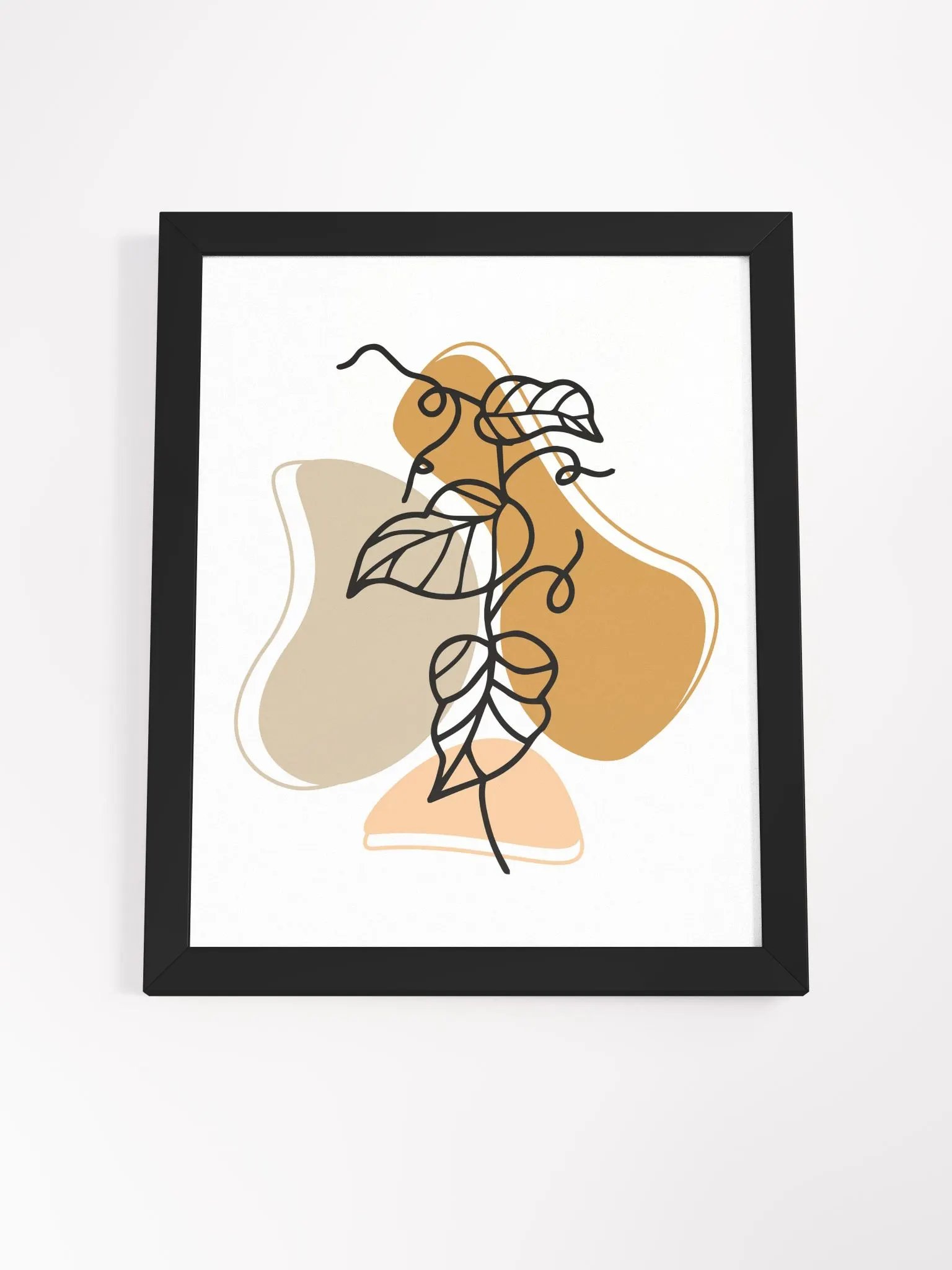 Organic Plant Lines Framed Poster product image (69)